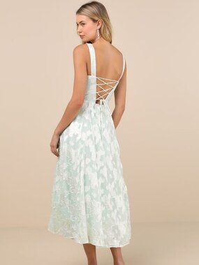 playfully posh blush floral organza tie-strap tiered midi dress Lulus | Dresses | Nwot Lulus Playfully Posh Blush Floral Organza Tiestrap Tiered Midi Dress